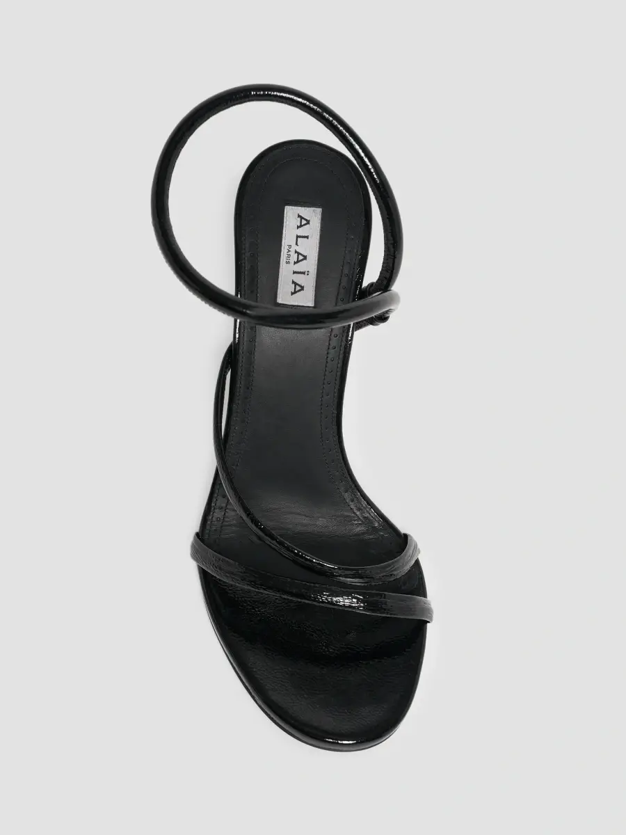Alaïa Women's Loop 90MM Patent Leather Sandals | Thumbnail 6 Alaïa Women's Loop 90MM Patent Leather Sandals | Thumbnail 6