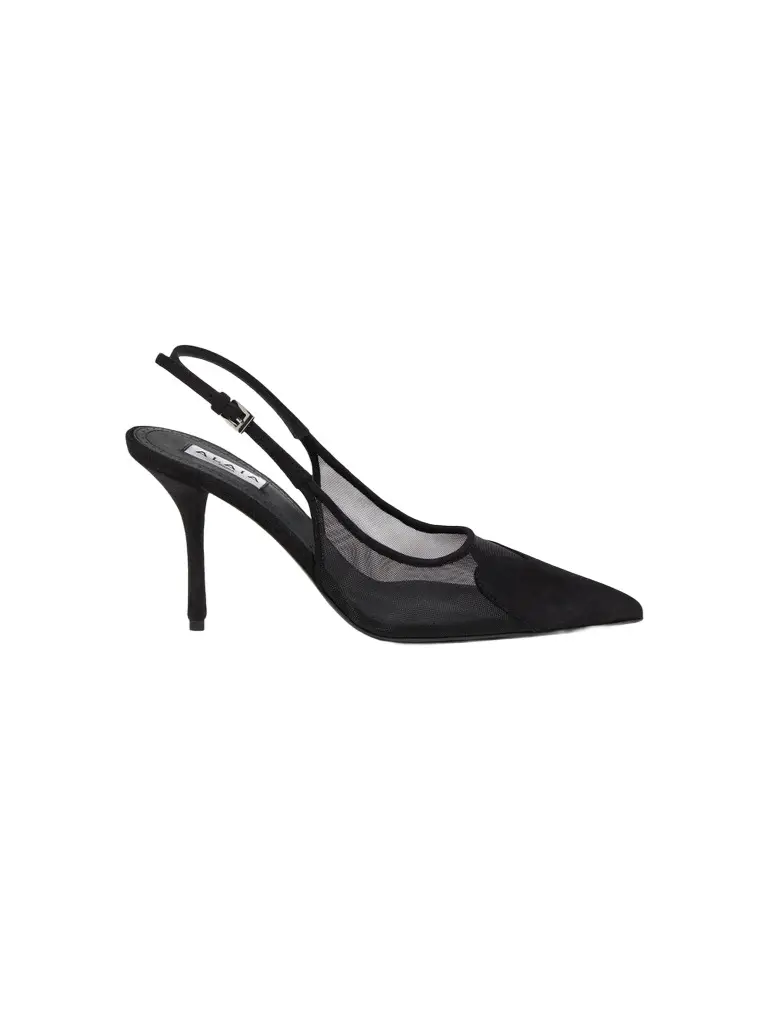 Women's Le Coeur 90MM Mesh-Suede Slingback Pumps Women's Le Coeur 90MM Mesh-Suede Slingback Pumps
