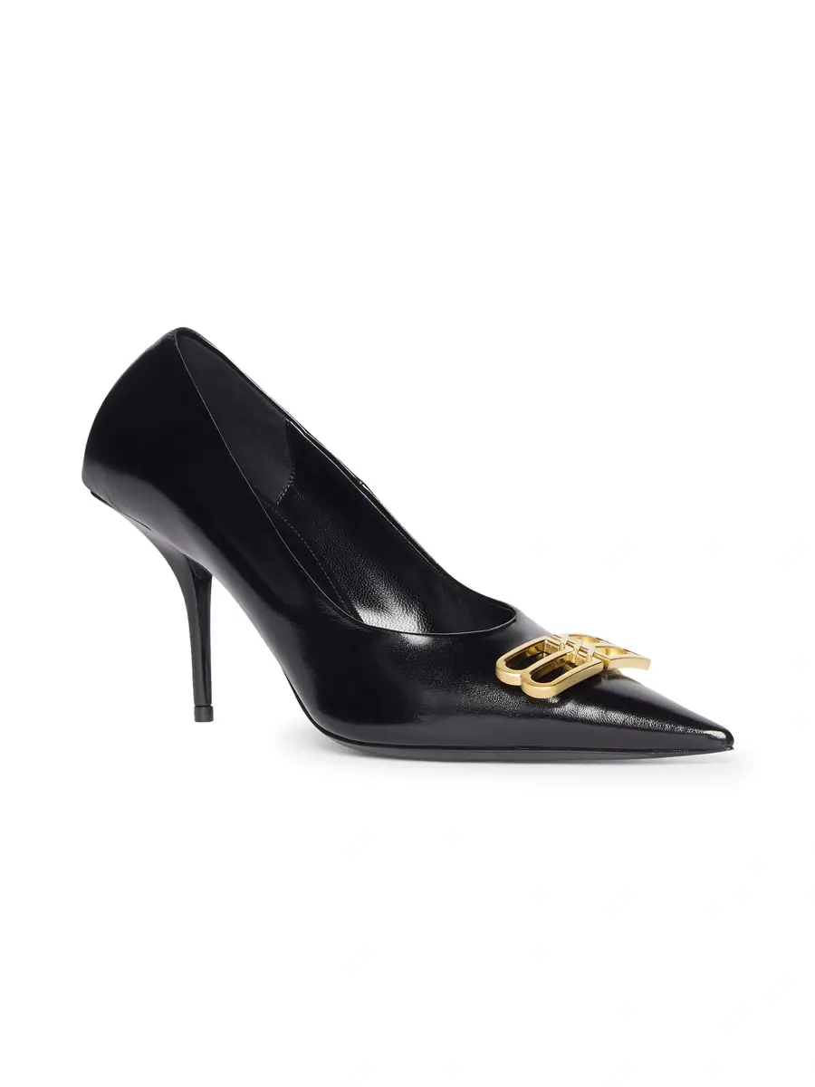 Balenciaga Women's Square Knife BB 80mm Pump | Thumbnail 2 Balenciaga Women's Square Knife BB 80mm Pump | Thumbnail 2