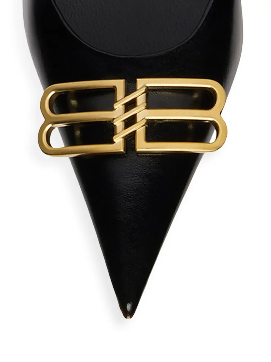 Balenciaga Women's Square Knife BB 80mm Pump | Thumbnail 4 Balenciaga Women's Square Knife BB 80mm Pump | Thumbnail 4