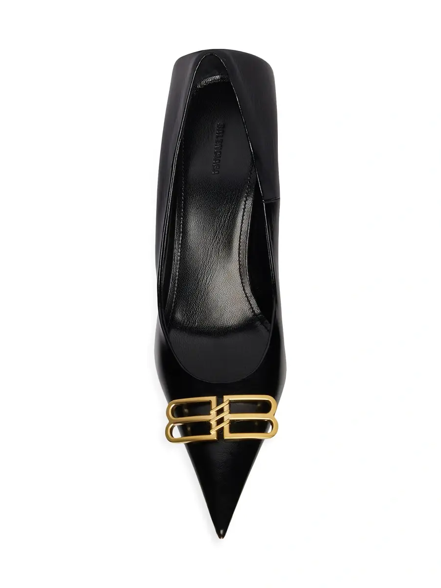 Balenciaga Women's Square Knife BB 80mm Pump | Thumbnail 5 Balenciaga Women's Square Knife BB 80mm Pump | Thumbnail 5