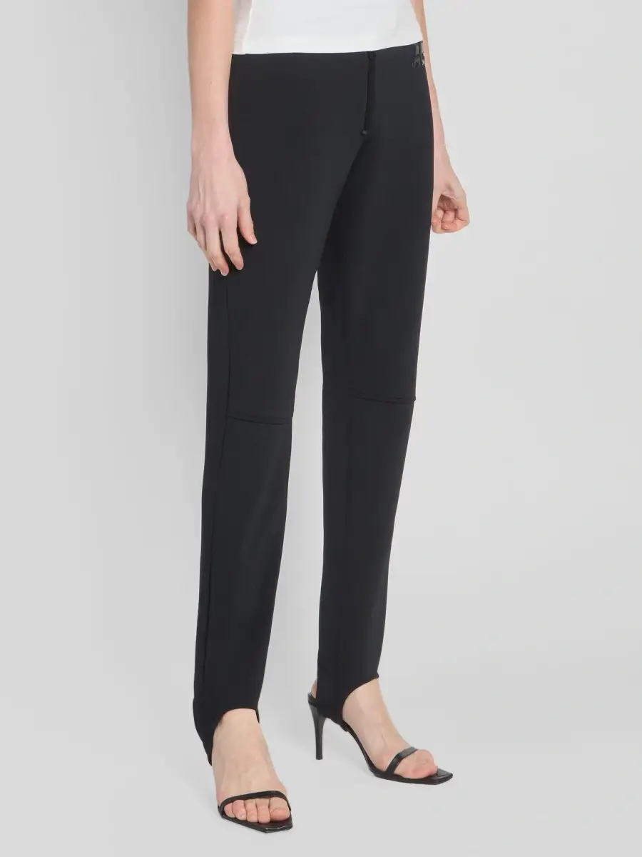 Courrèges Women's Technical Jersey Mid-Rise Straight-Leg Pants | Thumbnail 4