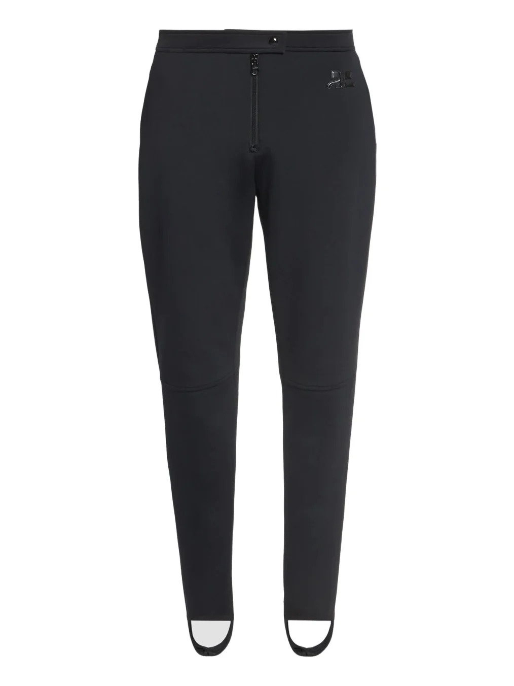 Courrèges Women's Technical Jersey Mid-Rise Straight-Leg Pants