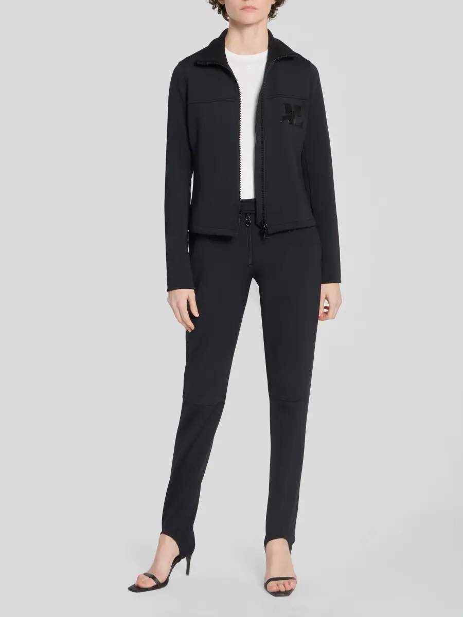 Courrèges Women's Technical Jersey Zip-Front Jacket | Thumbnail 2 Courrèges Women's Technical Jersey Zip-Front Jacket | Thumbnail 2