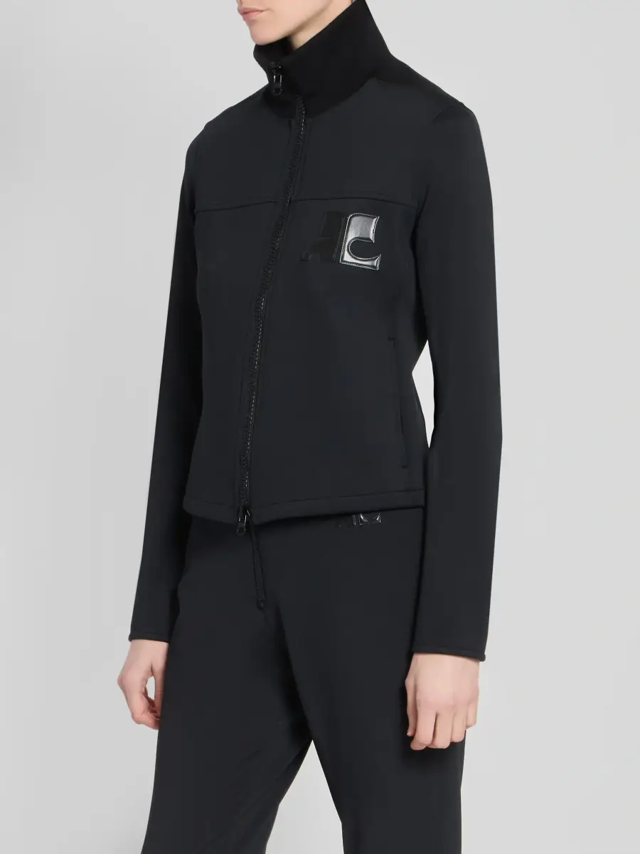 Courrèges Women's Technical Jersey Zip-Front Jacket | Thumbnail 4 Courrèges Women's Technical Jersey Zip-Front Jacket | Thumbnail 4