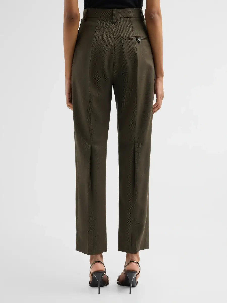Victoria Beckham Women's Extended Wool Trousers | Thumbnail 3