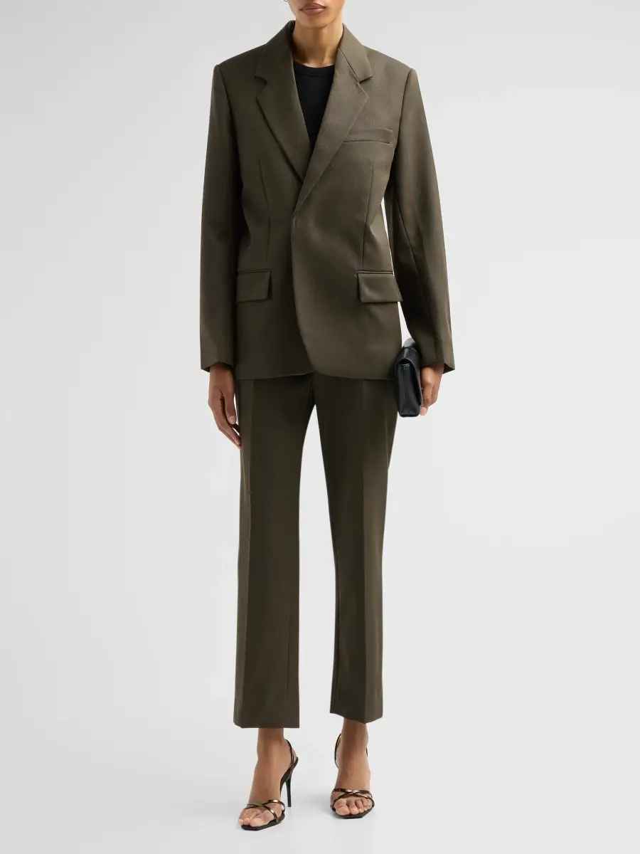 Victoria Beckham Women's Wool Single-Breasted Blazer | Thumbnail 2 Victoria Beckham Women's Wool Single-Breasted Blazer | Thumbnail 2