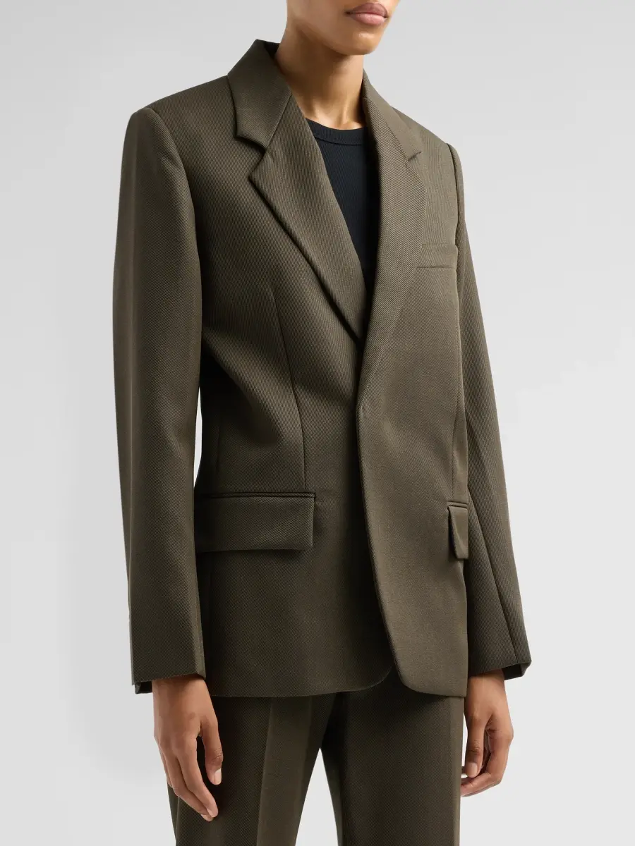 Victoria Beckham Women's Wool Single-Breasted Blazer | Thumbnail 4 Victoria Beckham Women's Wool Single-Breasted Blazer | Thumbnail 4