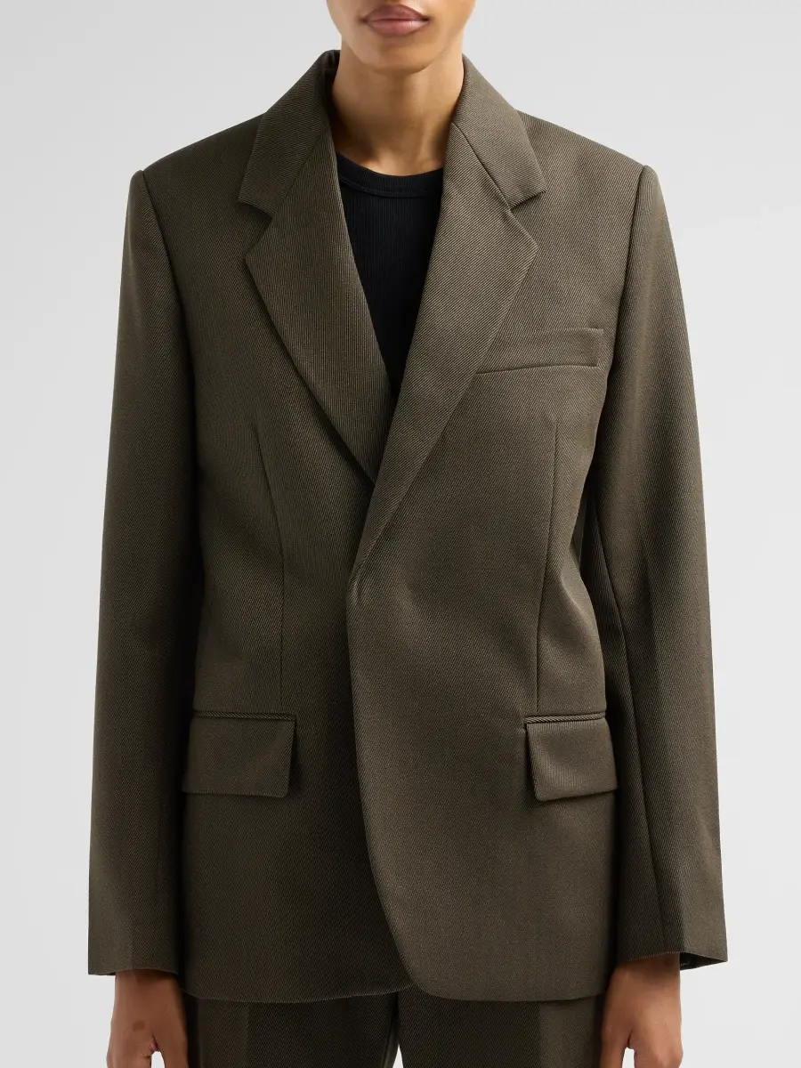 Victoria Beckham Women's Wool Single-Breasted Blazer | Thumbnail 5 Victoria Beckham Women's Wool Single-Breasted Blazer | Thumbnail 5