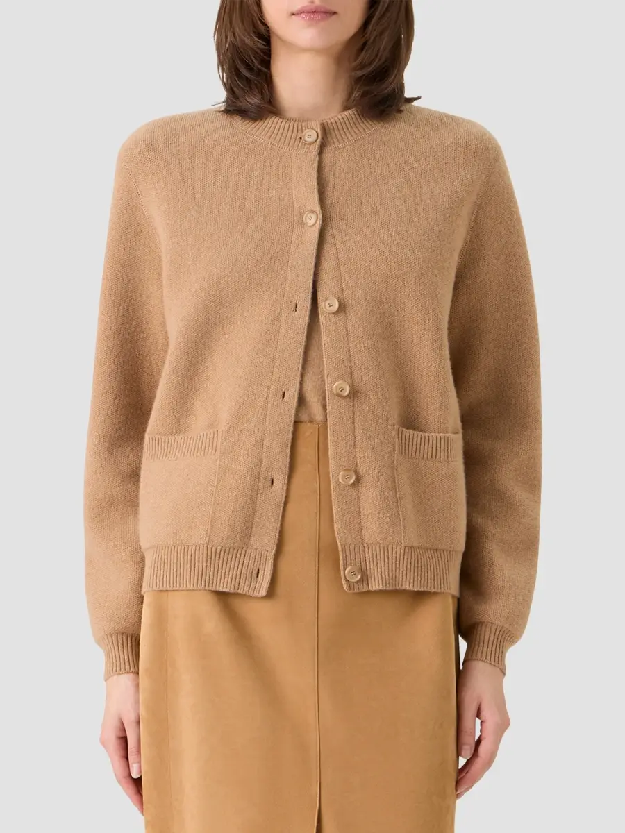 Akris Women's Cashmere Piqué Boxy Cardigan | Thumbnail 4 Akris Women's Cashmere Piqué Boxy Cardigan | Thumbnail 4