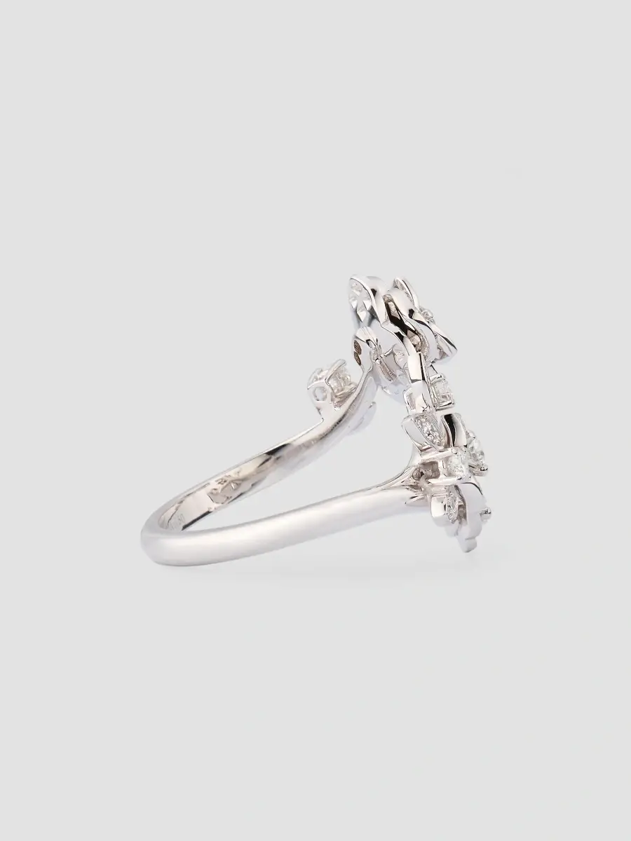 Piaget Women's Rose 18K White Gold & 0.62 TCW Diamond Bypass Ring | Thumbnail 4
