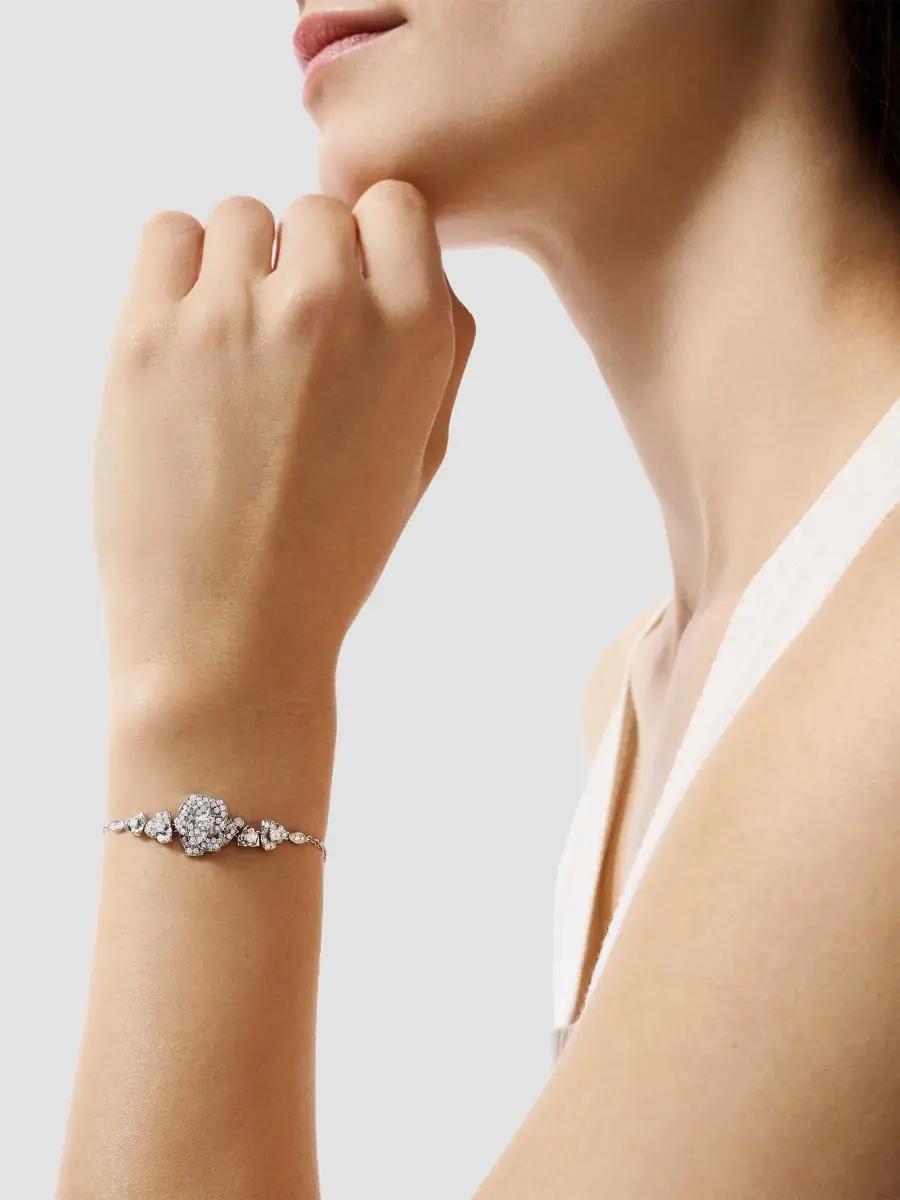 Piaget Women's Rose 18K White Gold & 0.80 TCW Diamond Bracelet | Thumbnail 2 Piaget Women's Rose 18K White Gold & 0.80 TCW Diamond Bracelet | Thumbnail 2