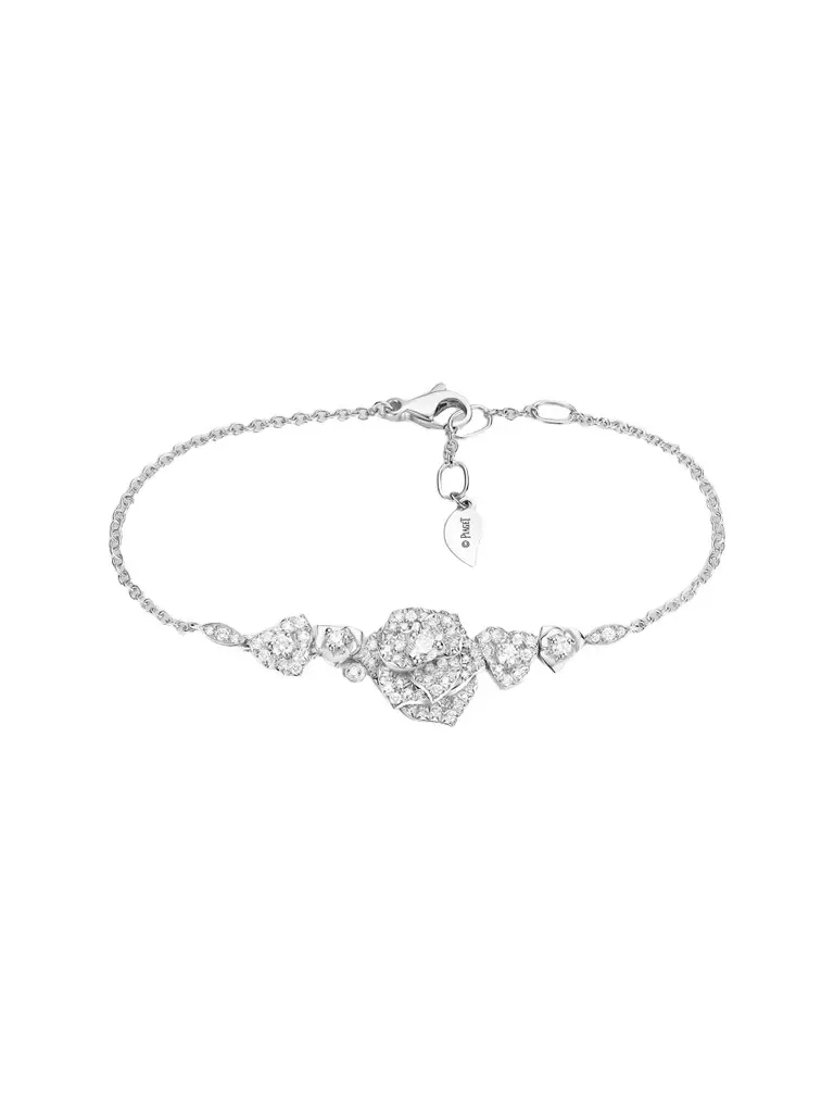 Women's Rose 18K White Gold & 0.80 TCW Diamond Bracelet Women's Rose 18K White Gold & 0.80 TCW Diamond Bracelet