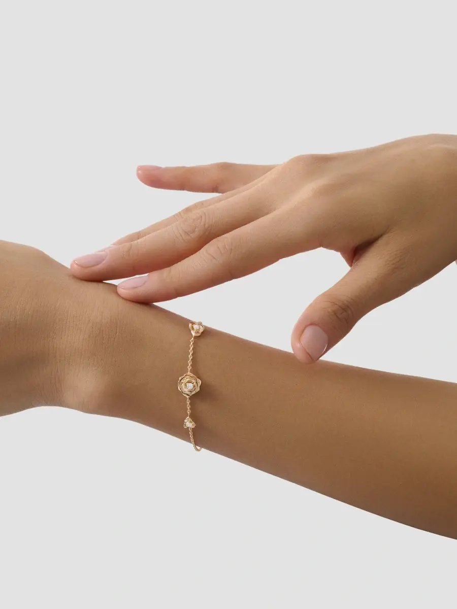 Piaget Women's Rose 18K Rose Gold & 0.13 TCW Diamond Bracelet | Thumbnail 2 Piaget Women's Rose 18K Rose Gold & 0.13 TCW Diamond Bracelet | Thumbnail 2