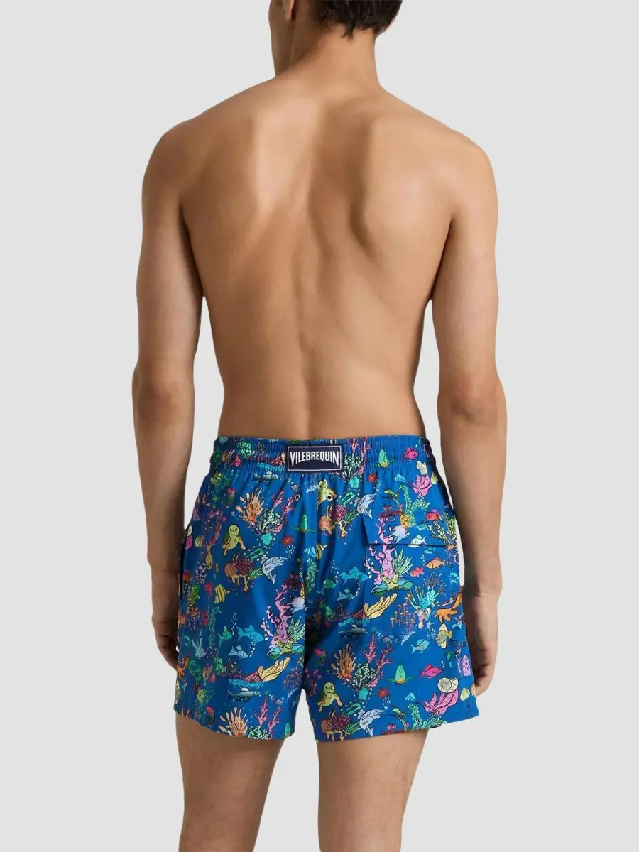 Vilebrequin Men's Aquarium Stretch Swim Shorts | Thumbnail 2
