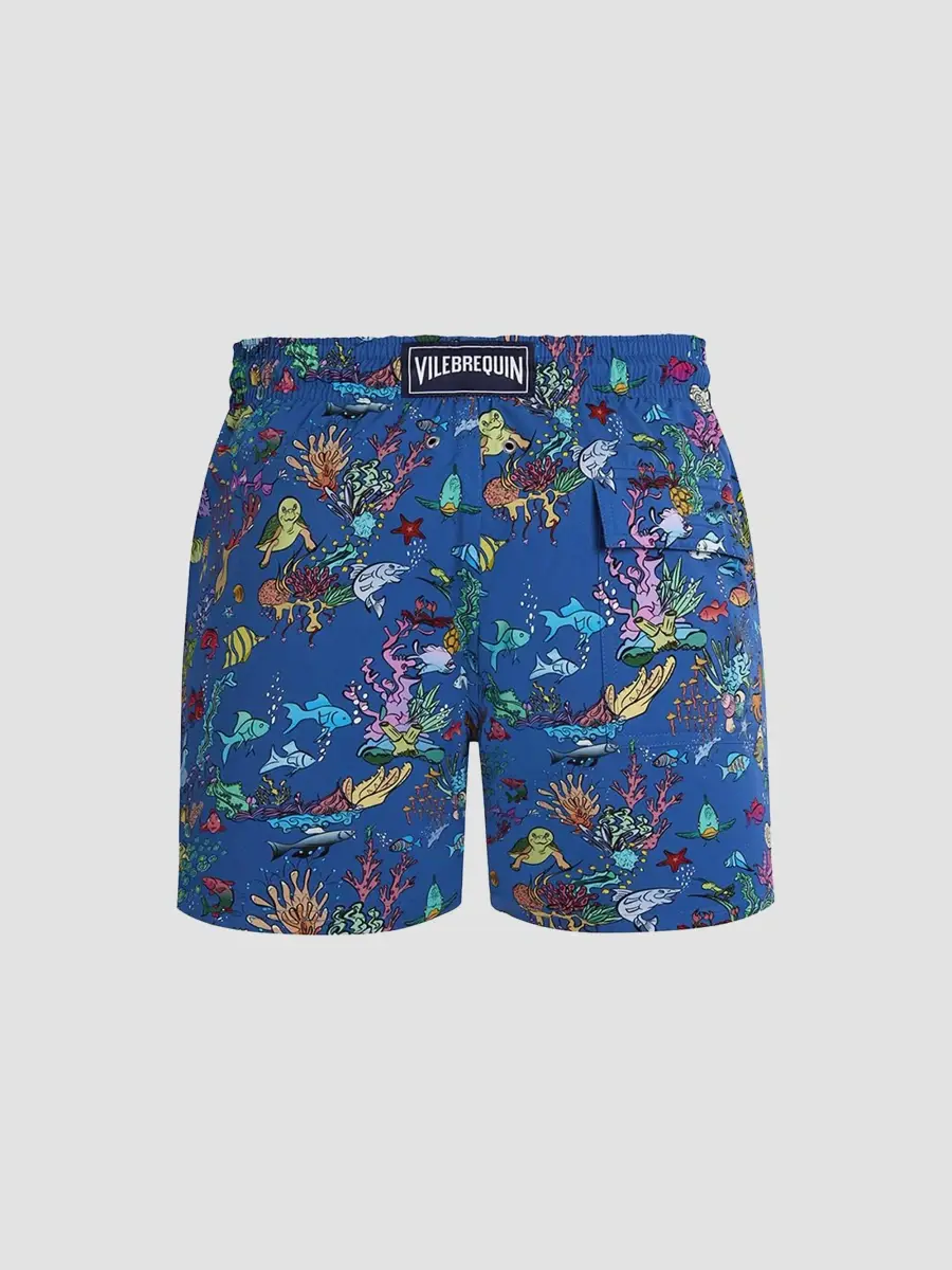 Vilebrequin Men's Aquarium Stretch Swim Shorts | Thumbnail 4