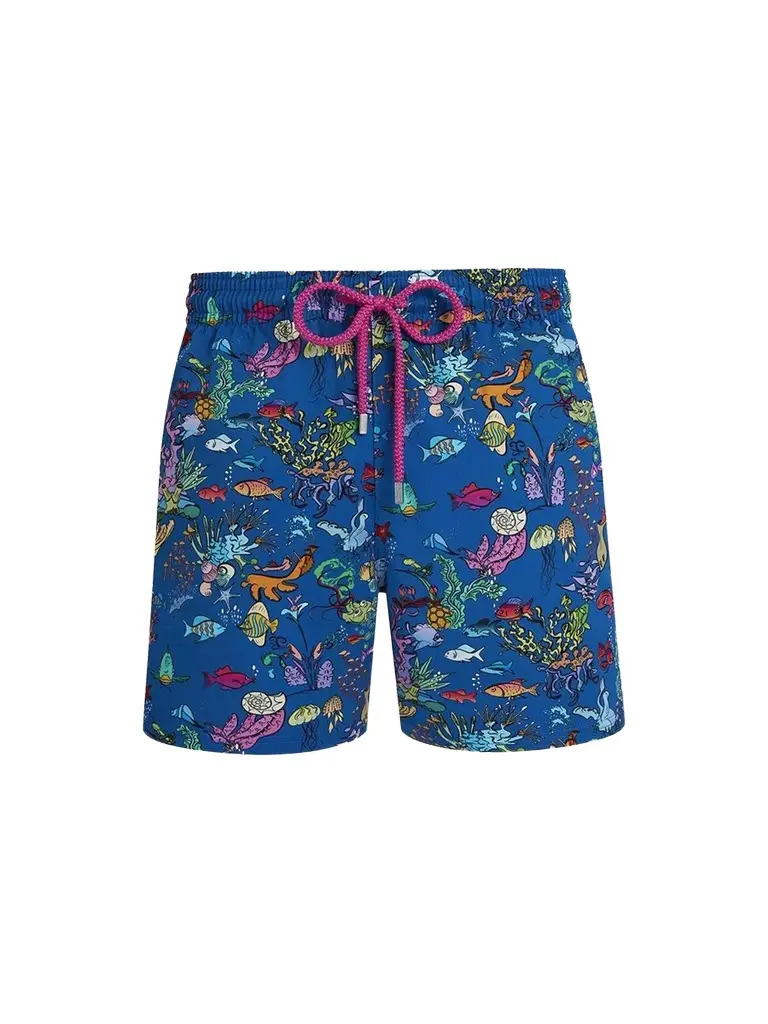 Vilebrequin Men's Aquarium Stretch Swim Shorts