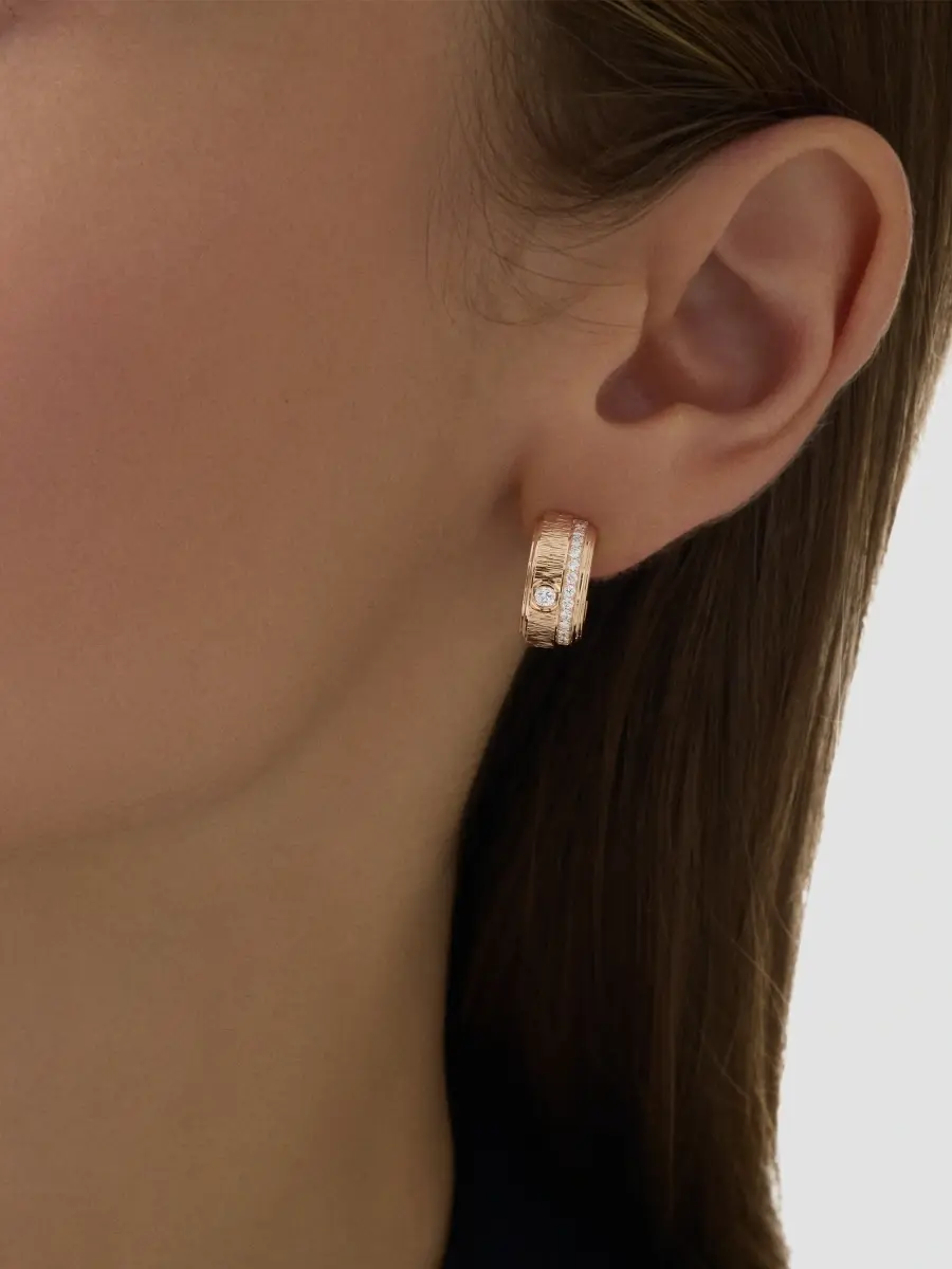 Piaget Women's Possession 18K Rose Gold & 0.44 TCW Diamond Hoop Earrings | Thumbnail 2 Piaget Women's Possession 18K Rose Gold & 0.44 TCW Diamond Hoop Earrings | Thumbnail 2