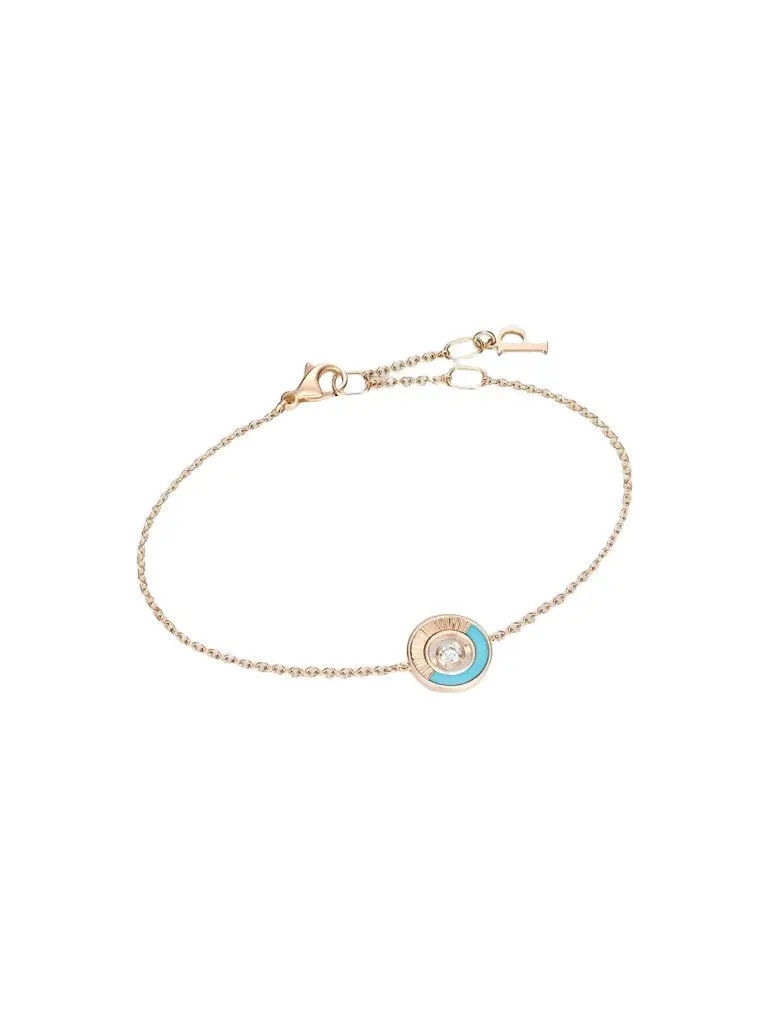Piaget Women's Possession 18K Rose Gold, Turquoise & 0.05 TCW Diamond Bracelet