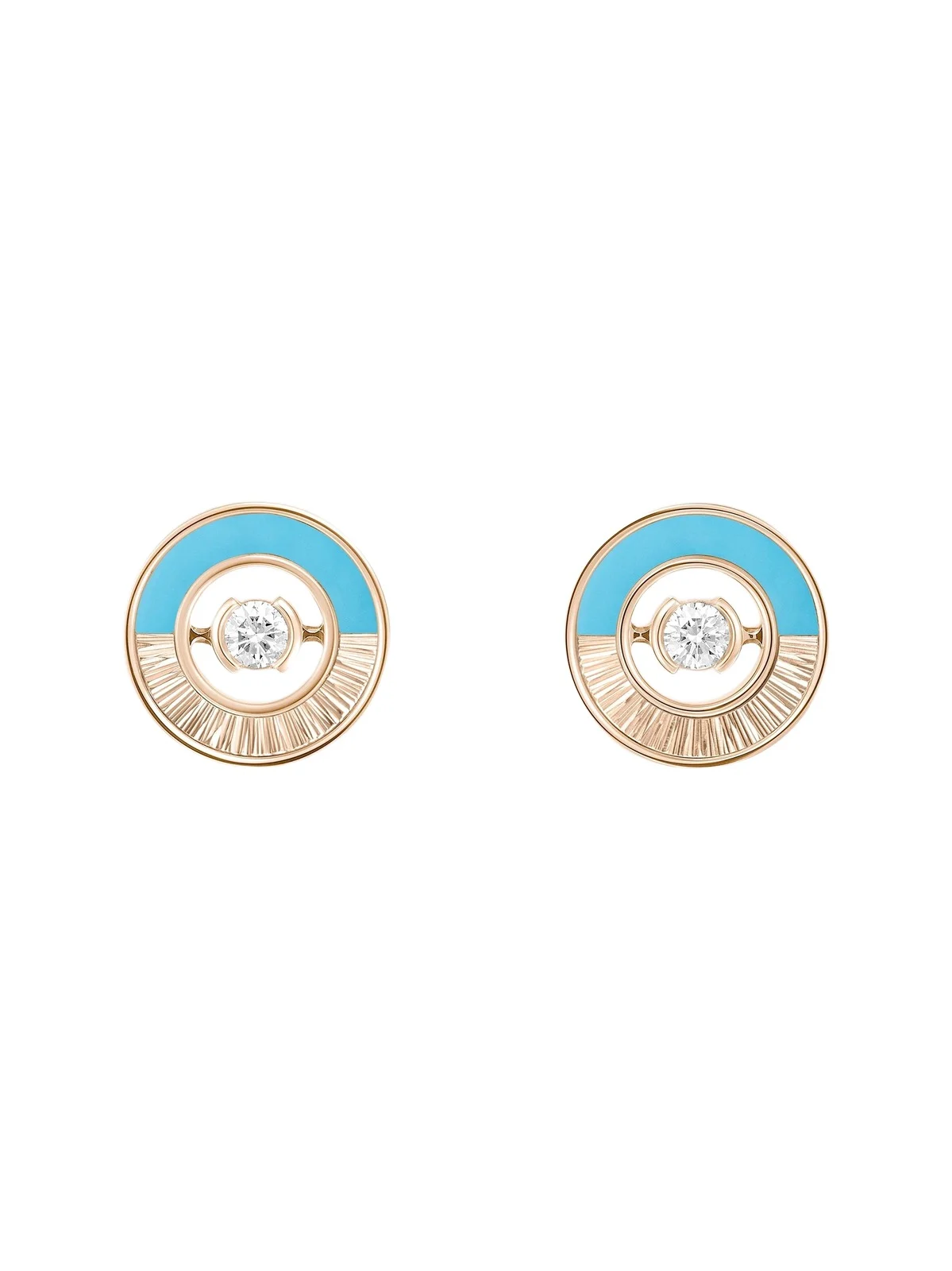 Women's Possession 18K Rose Gold, Turquoise & 0.11 TCW Diamond Stud Earrings