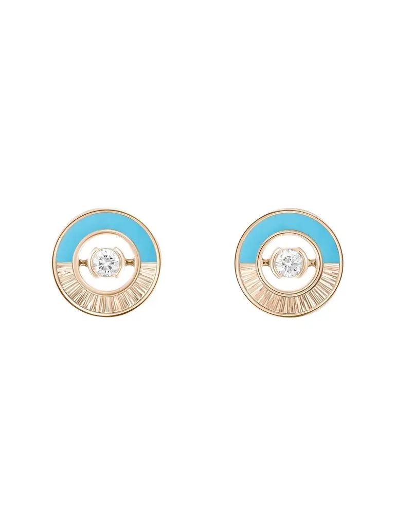 Women's Possession 18K Rose Gold, Turquoise & 0.11 TCW Diamond Stud Earrings Women's Possession 18K Rose Gold, Turquoise & 0.11 TCW Diamond Stud Earrings