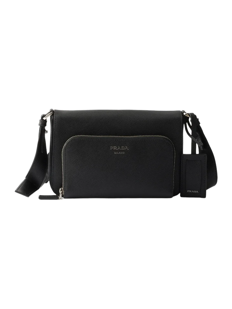 Men's Saffiano Leather Shoulder Bag Men's Saffiano Leather Shoulder Bag