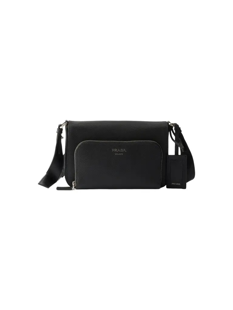 Prada Men's Saffiano Leather Shoulder Bag