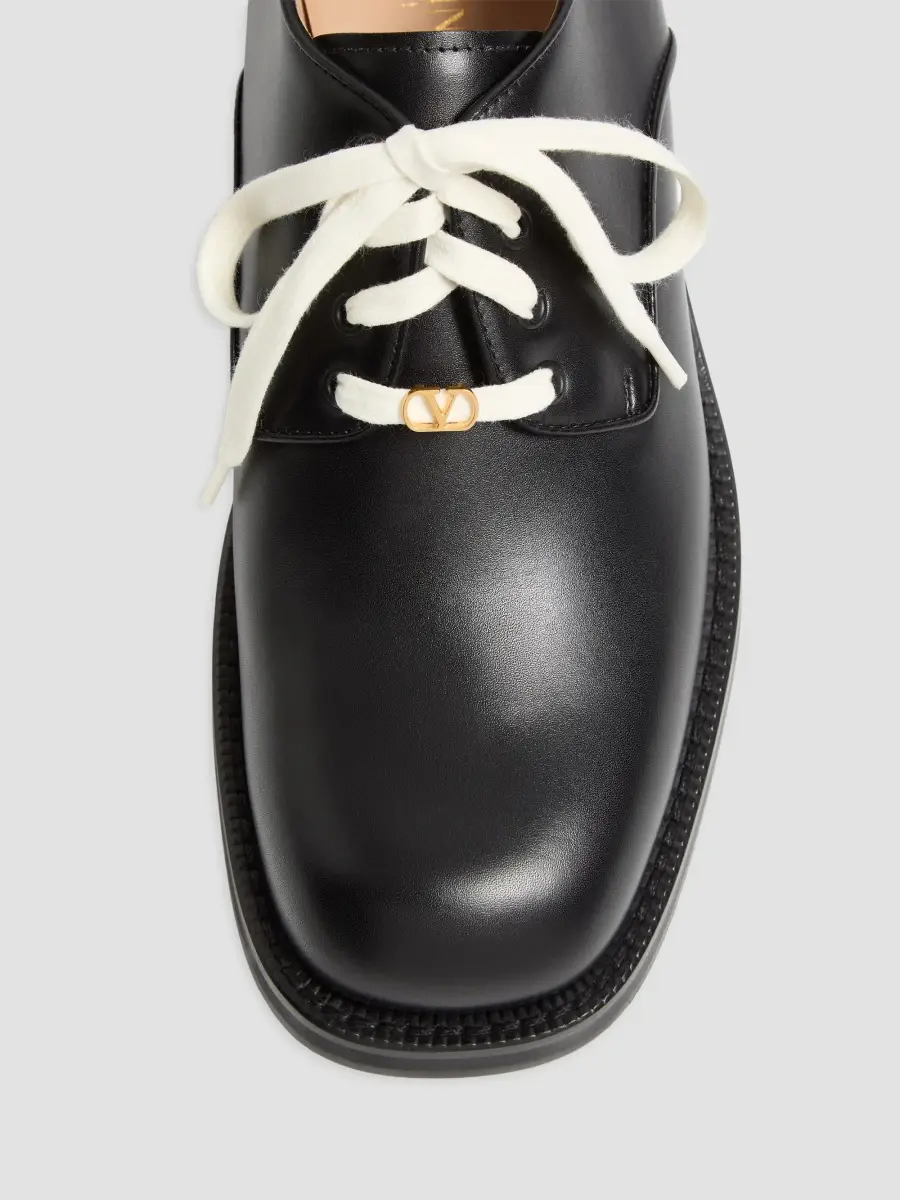 Valentino Men's Derby Punx in Calfskin - Black | Thumbnail 5 Valentino Men's Derby Punx in Calfskin - Black | Thumbnail 5