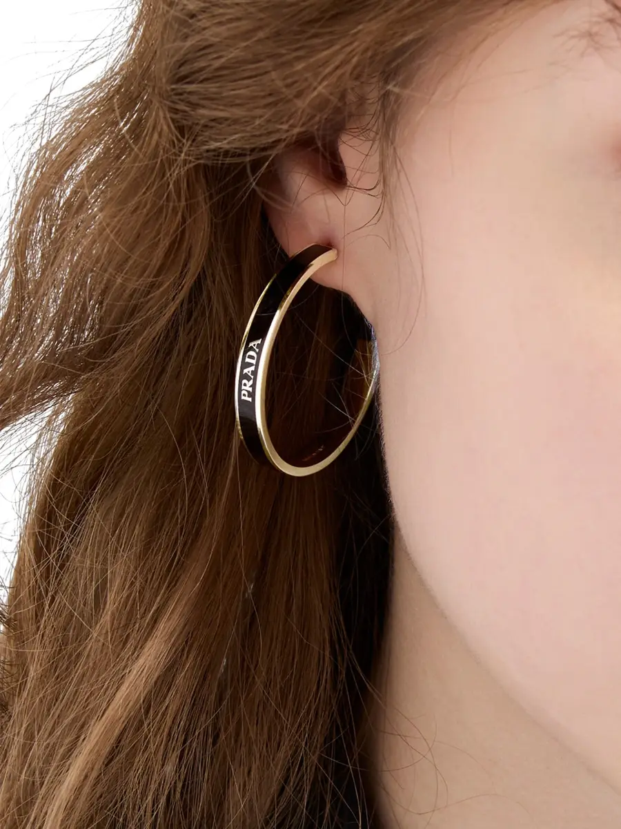 Prada Women's Metal Earrings | Thumbnail 2