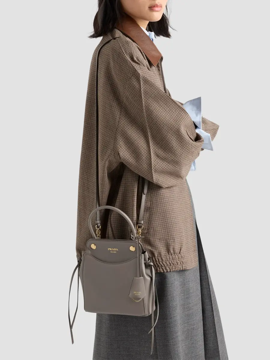 Prada Women's Carry Leather Mini Top Handle Bag | Thumbnail 3