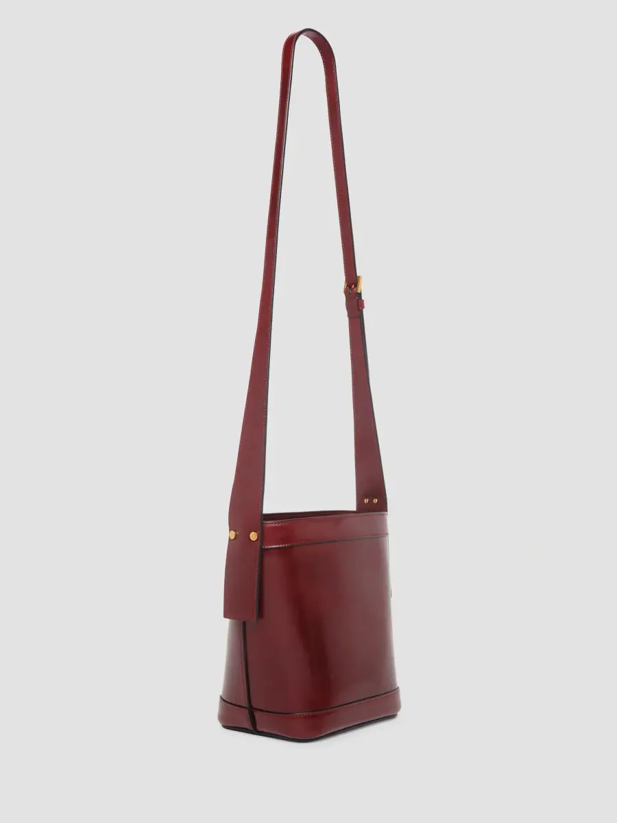 Versace Women's Pivot Mini Leather Bucket Bag | Thumbnail 2 Versace Women's Pivot Mini Leather Bucket Bag | Thumbnail 2
