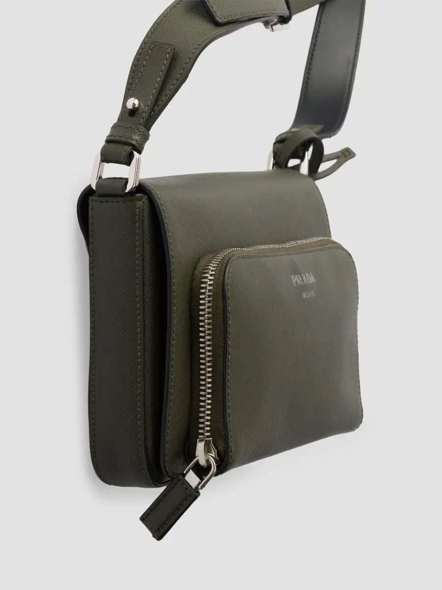 Prada Men's Saffiano Leather Shoulder Bag | Thumbnail 7