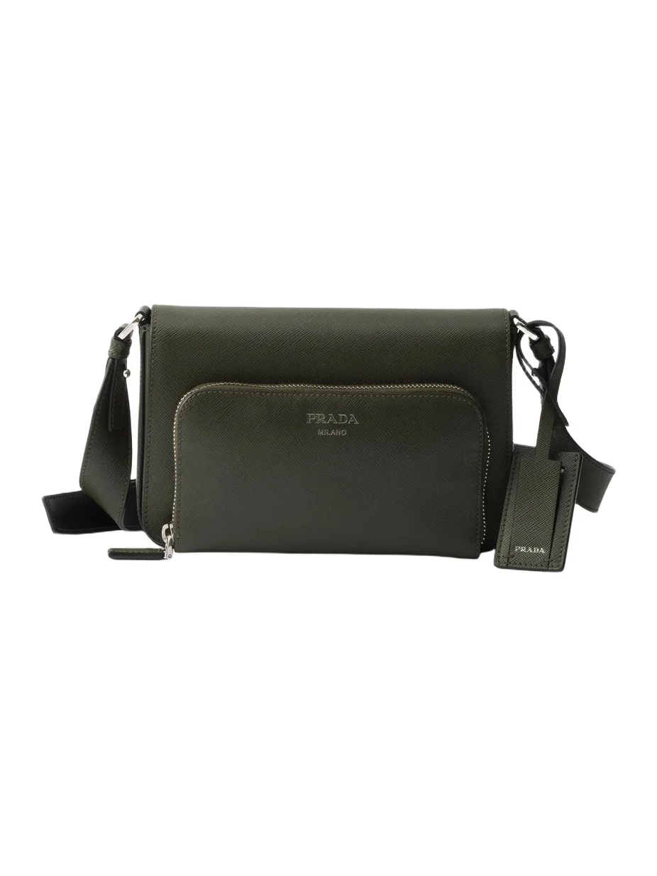 Men's Saffiano Leather Shoulder Bag Men's Saffiano Leather Shoulder Bag