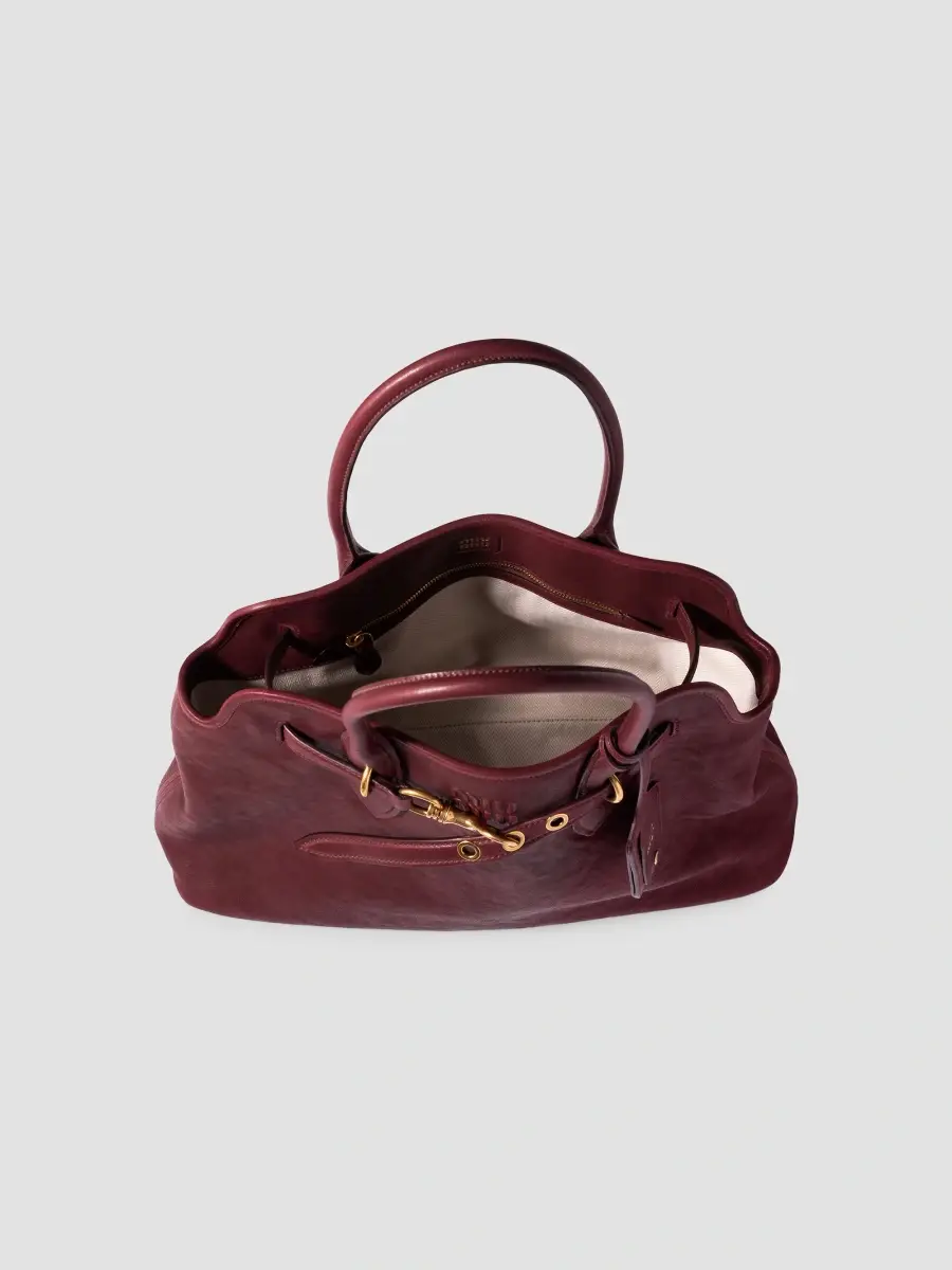 Miu Miu Women's Aventure Nappa Leather Shoulder Bag | Thumbnail 4 Miu Miu Women's Aventure Nappa Leather Shoulder Bag | Thumbnail 4