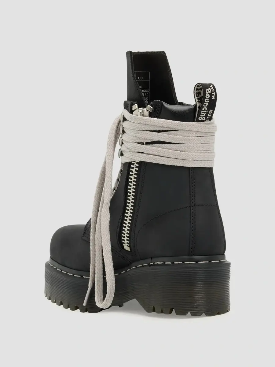 Rick Owens Women's x Doc Martens Quad-Sole Steel-Toe Boots | Thumbnail 2