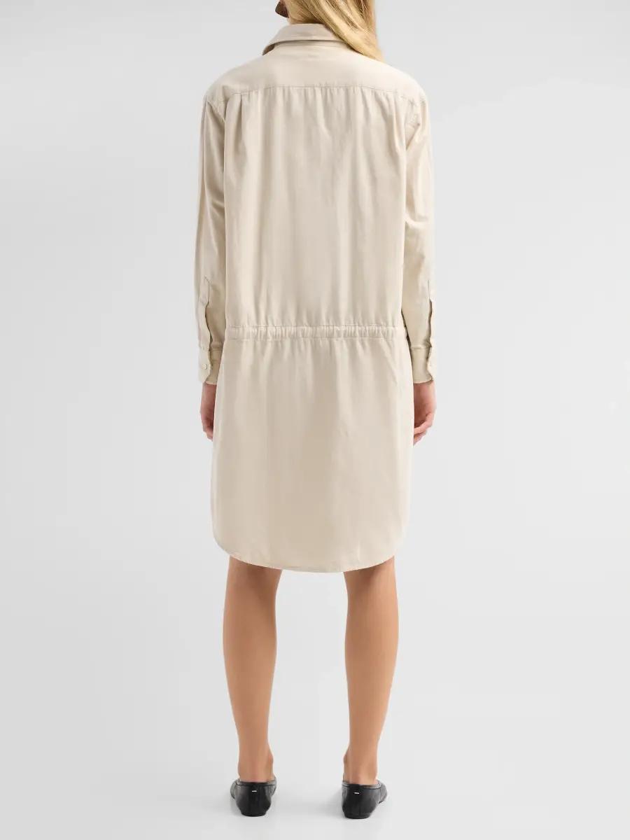 MM6 Maison Martin Margiela Women's Cotton Drawstring Knee-length Shirtdress | Thumbnail 3 MM6 Maison Martin Margiela Women's Cotton Drawstring Knee-length Shirtdress | Thumbnail 3
