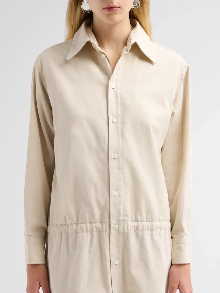 MM6 Maison Martin Margiela Women's Cotton Drawstring Knee-length Shirtdress | Thumbnail 5 MM6 Maison Martin Margiela Women's Cotton Drawstring Knee-length Shirtdress | Thumbnail 5