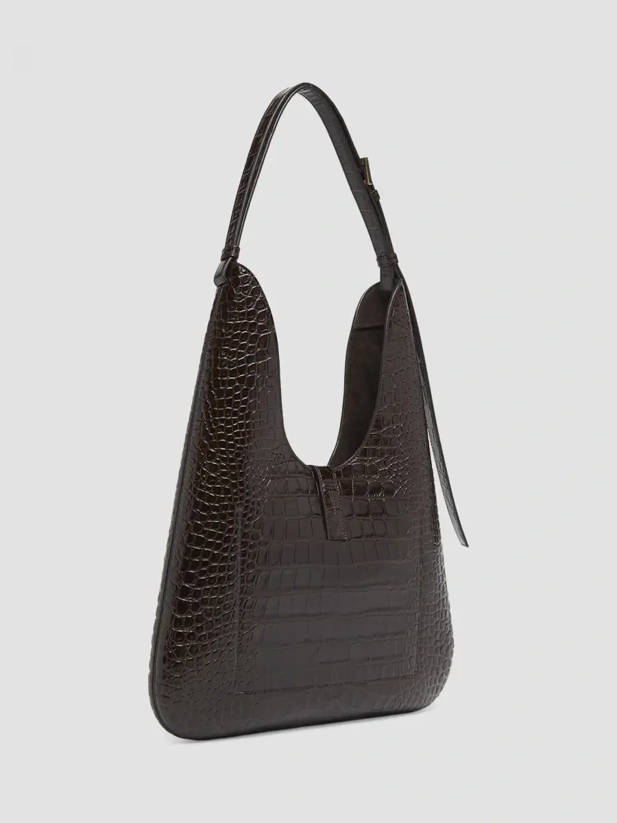 Tom Ford Women's Arc Croc-Embossed Mini Hobo Bag | Thumbnail 3 Tom Ford Women's Arc Croc-Embossed Mini Hobo Bag | Thumbnail 3