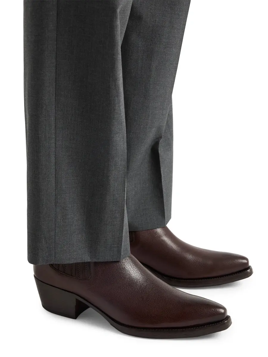 Prada Men's Leather Chelsea Boots | Thumbnail 7 Prada Men's Leather Chelsea Boots | Thumbnail 7