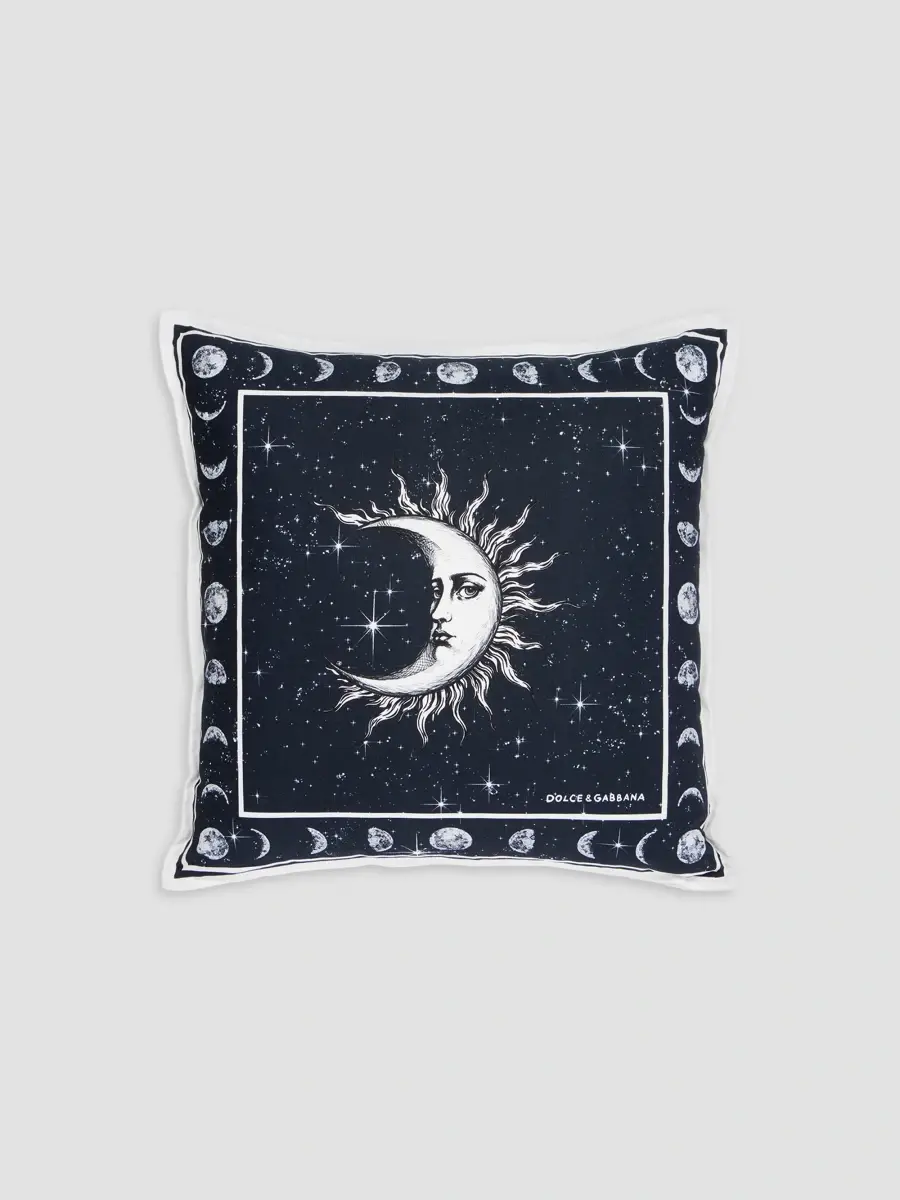 Dolce & Gabbana Zodiaco Cotton Canvas Pillow | Thumbnail 2 Dolce & Gabbana Zodiaco Cotton Canvas Pillow | Thumbnail 2