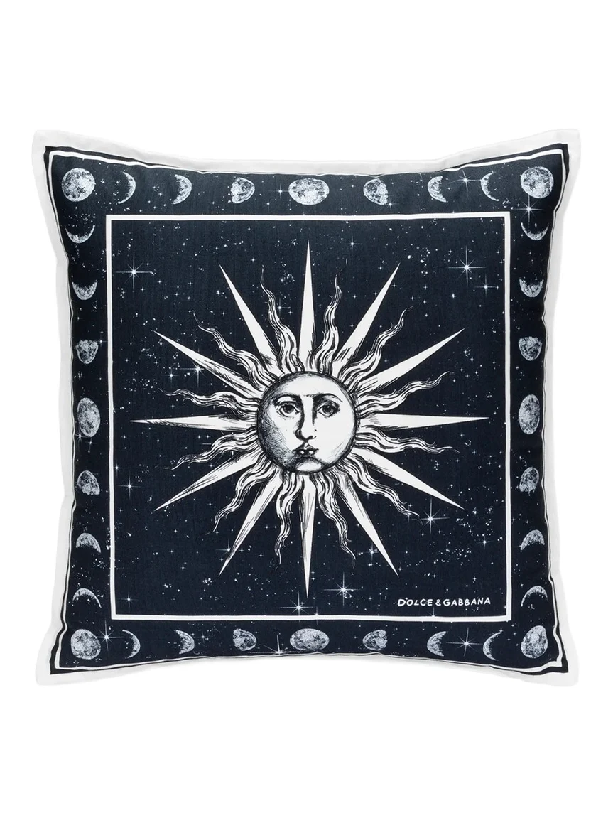 Dolce & Gabbana Zodiaco Cotton Canvas Pillow