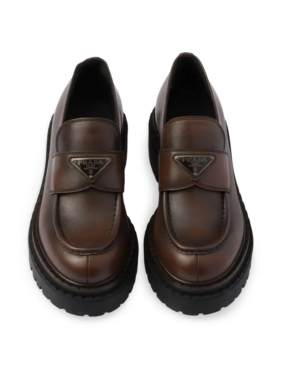Prada Women's Leather Loafers | Thumbnail 3 Prada Women's Leather Loafers | Thumbnail 3