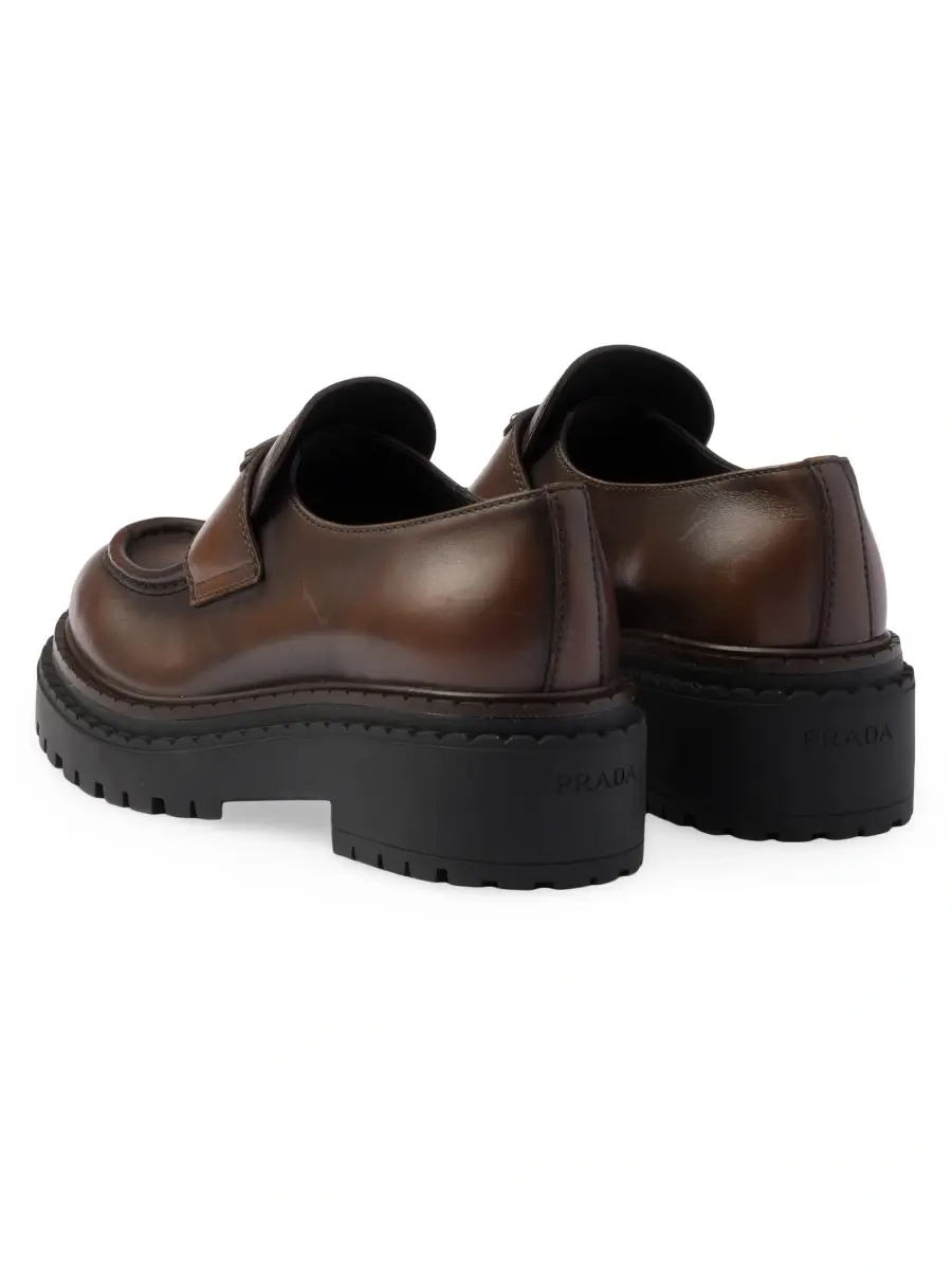 Prada Women's Leather Loafers | Thumbnail 4 Prada Women's Leather Loafers | Thumbnail 4