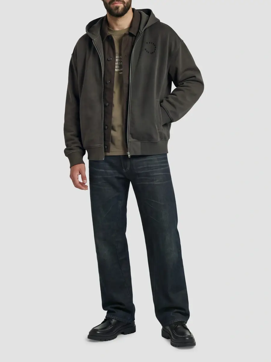 G-Star Men's Chest Logo Full-Zip Cotton Hoodie | Thumbnail 2