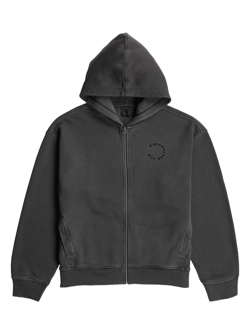 Men's Chest Logo Full-Zip Cotton Hoodie Men's Chest Logo Full-Zip Cotton Hoodie