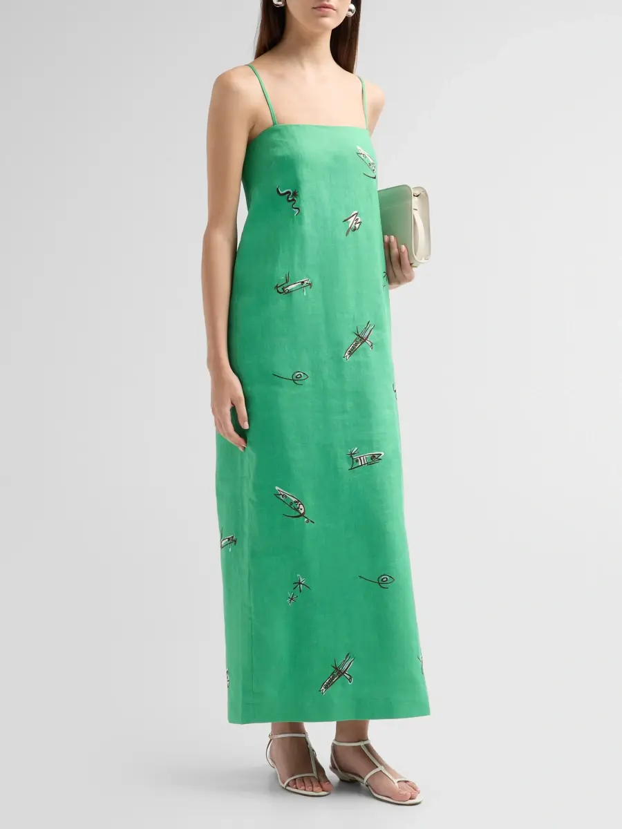ALÉMAIS Women's Wanda Linen-Blend Maxi Dress | Thumbnail 4 ALÉMAIS Women's Wanda Linen-Blend Maxi Dress | Thumbnail 4