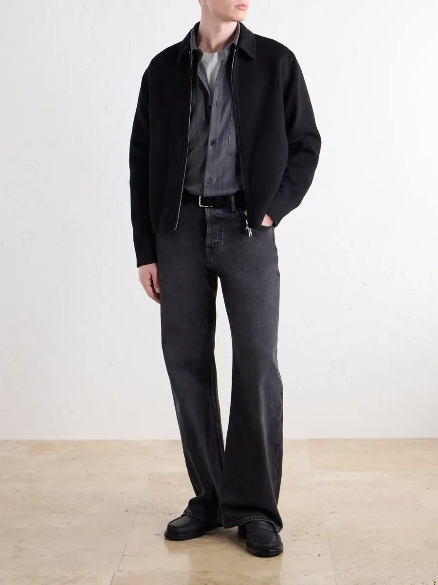 NN07 Freddy 10052 Pinstriped Wool-Blend Flannel Shirt - Men | Thumbnail 2