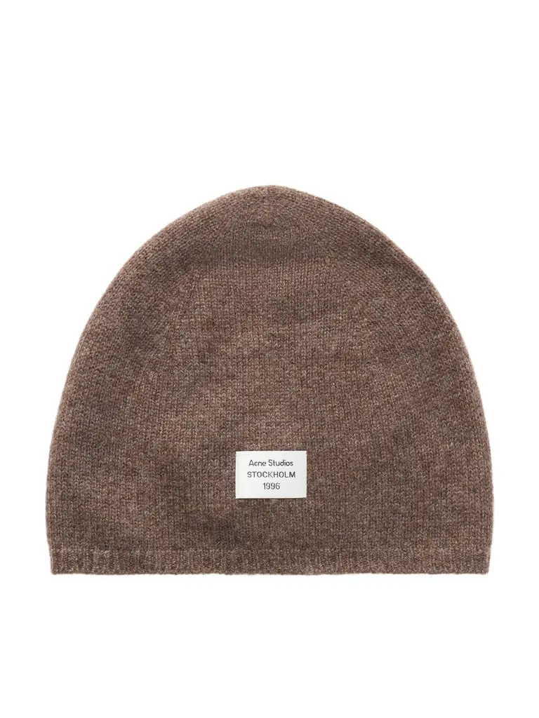 Acne Studios Kassias Logo-Appliquéd Rib-Trimmed Cashmere Beanie - Men