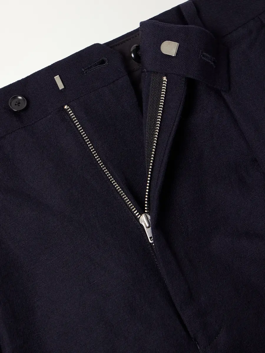 Kaptain Sunshine Straight-Leg Pleated Cashmere and Linen-Blend Twill Trousers - Men | Thumbnail 6