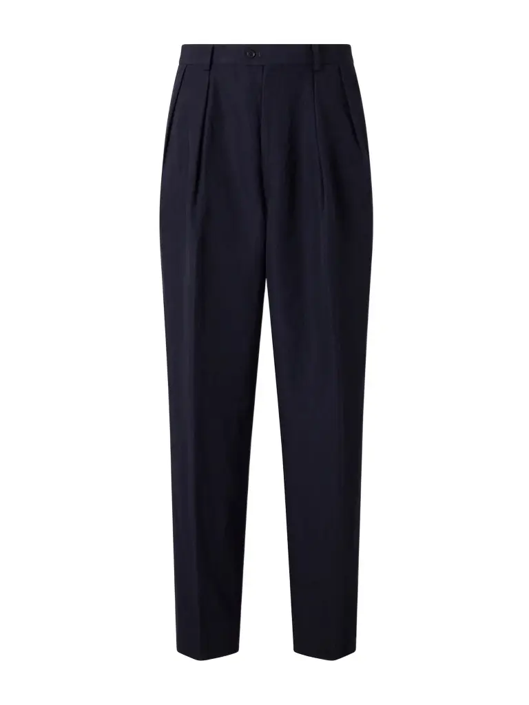 Kaptain Sunshine Straight-Leg Pleated Cashmere and Linen-Blend Twill Trousers - Men